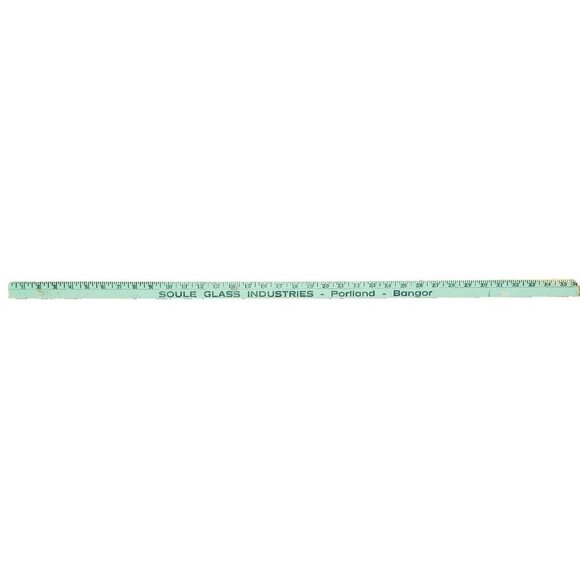 1960s Soule Glass Cabot Stains Yardstick Ruler Wood Bangor Portland Maine INVRM - Picture 2 of 5